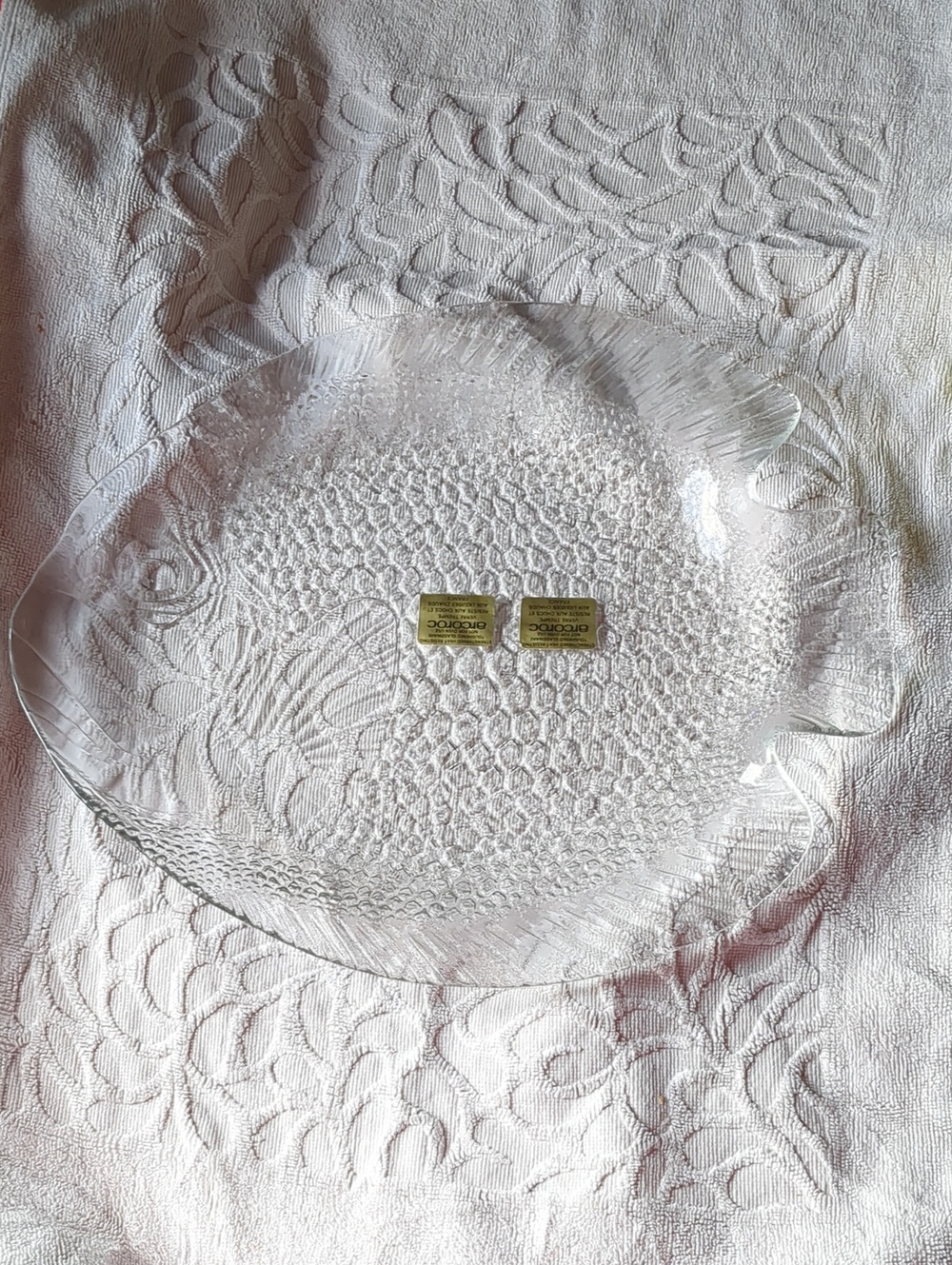 Arcoroc Large Glass Fish Serving Platter